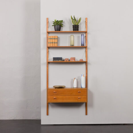 24152 Cadovius style entry teak wall unit-1 Cadovius wall uni