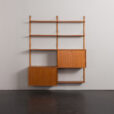 24190 Poul Cadovius two bay teak wall unit-8