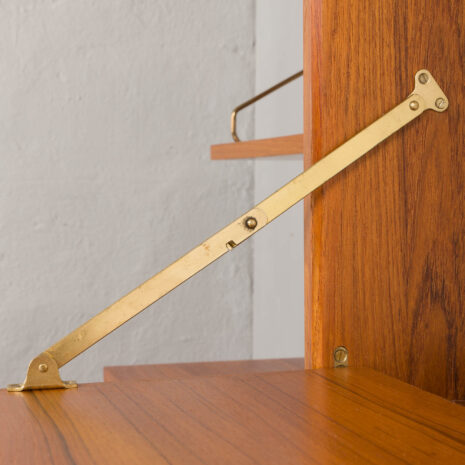 24193 Poul Cadovius three bay teak wall unit-9 24193 Poul Cadovius three bay teak wall unit-9