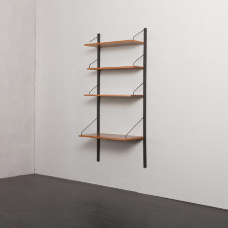 24227 Poul Cadovius one bay walnut wall unit with desk -3 24227 Poul Cadovius one bay walnut wall unit with desk -3