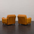 24228 Italian Brusneli pair of leather armchairs, 1970s-6