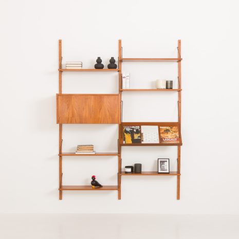 23265 two bay teak wall unit-1 23265 two bay teak wall unit-1