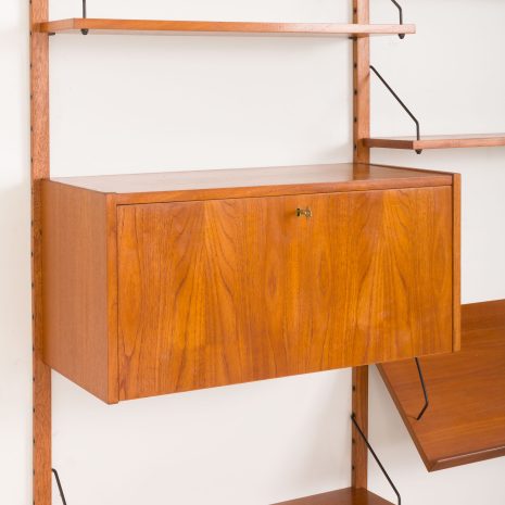 23265 two bay teak wall unit-13 23265 two bay teak wall unit-13