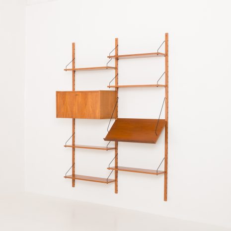 23265 two bay teak wall unit-3 23265 two bay teak wall unit-3