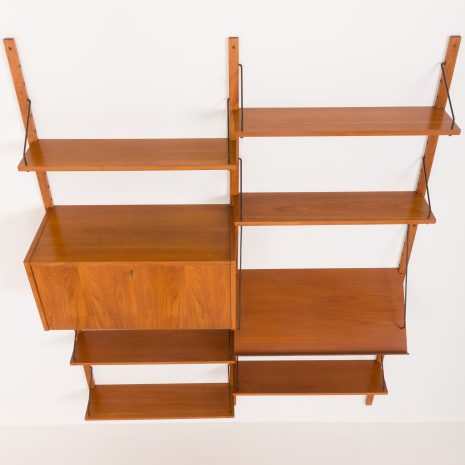 23265 two bay teak wall unit-7 23265 two bay teak wall unit-7