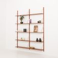 23382 Set of 10 Danish teak vintage shelves, mid century bookcase in Poul Cadovius style, 1960s-2
