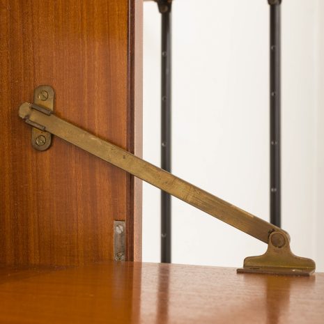 24103 Italian free standing two bay teak wall unit-11 24103 Italian free standing two bay teak wall unit-11