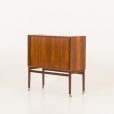24150 Danish mid century rosewood bar cabinet with tambour door, 1960s-3