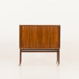 24150 Danish mid century rosewood bar cabinet with tambour door, 1960s-5