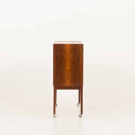 24150 Danish mid century rosewood bar cabinet with tambour door, 1960s-9 24150 Danish mid century rosewood bar cabinet with tambour door, 1960s-9