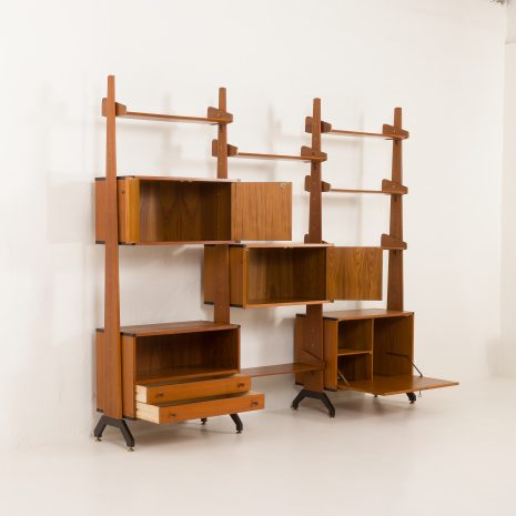 24187 Italian vintage wall unit by AV Arredamenti Moderni, 1960s-4 24187 Italian vintage wall unit by AV Arredamenti Moderni, 1960s-4
