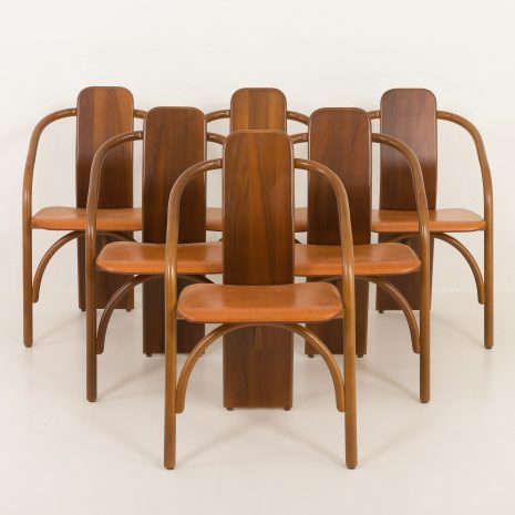 Ensemble de 6 chaises italiennes par Mario Marenco & Antonella Scarpitta pour Mobil Girgi, années 1980