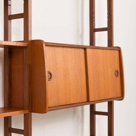 24226 Norwegian free standing two bay teak wall unit-10 24226 Norwegian free standing two bay teak wall unit-10