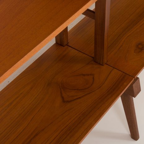 24226 Norwegian free standing two bay teak wall unit-17 24226 Norwegian free standing two bay teak wall unit-17