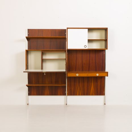 24243 Italian two bay rosewood wall unit-10 24243 Italian two bay rosewood wall unit-10