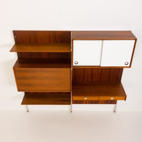 24243 Italian two bay rosewood wall unit-11 24243 Italian two bay rosewood wall unit-11