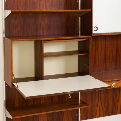 24243 Italian two bay rosewood wall unit-12 24243 Italian two bay rosewood wall unit-12