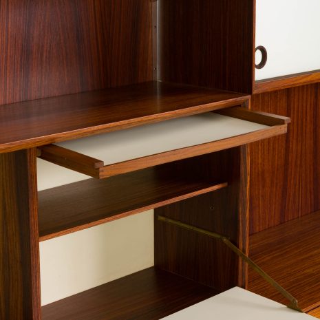 24243 Italian two bay rosewood wall unit-14 24243 Italian two bay rosewood wall unit-14