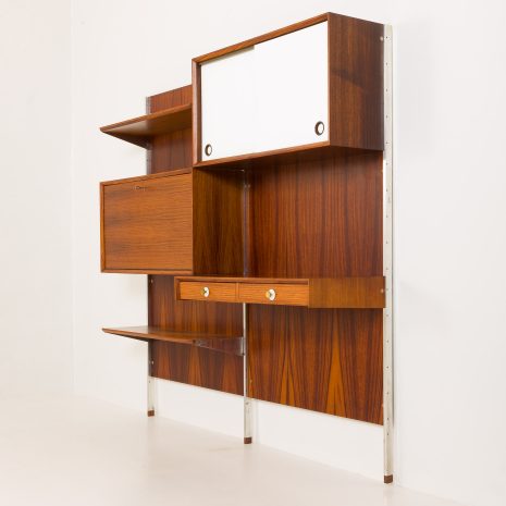 24243 Italian two bay rosewood wall unit-25 24243 Italian two bay rosewood wall unit-25