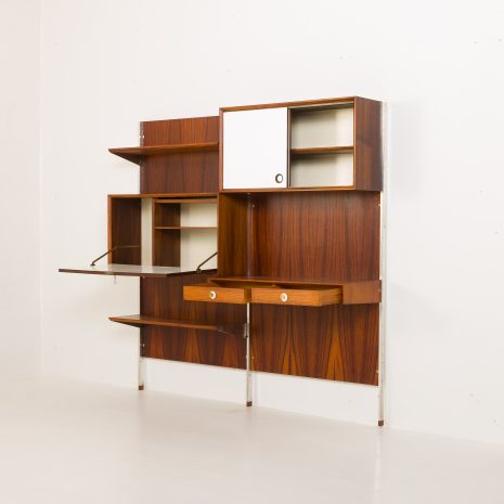 24243 Italian two bay rosewood wall unit-4 24243 Italian two bay rosewood wall unit-4