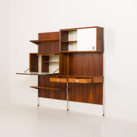 24243 Italian two bay rosewood wall unit-5 24243 Italian two bay rosewood wall unit-5