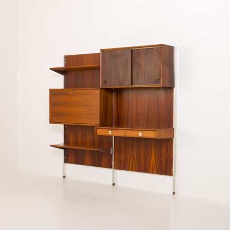 24243 Italian two bay rosewood wall unit-6 24243 Italian two bay rosewood wall unit-6