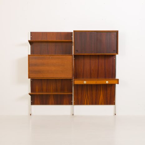 24243 Italian two bay rosewood wall unit-7 24243 Italian two bay rosewood wall unit-7