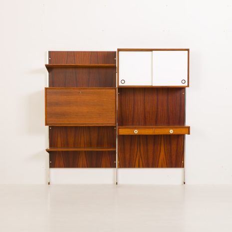 24243 Italian two bay rosewood wall unit-8 24243 Italian two bay rosewood wall unit-8