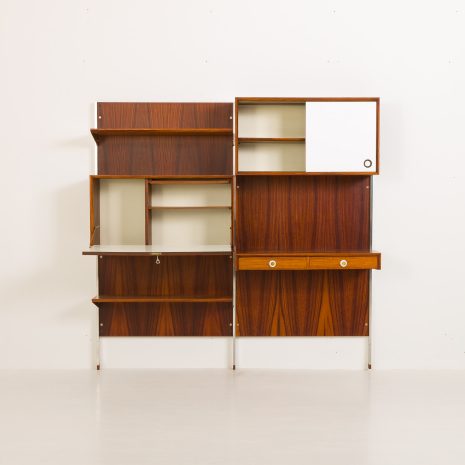 24243 Italian two bay rosewood wall unit-9 24243 Italian two bay rosewood wall unit-9