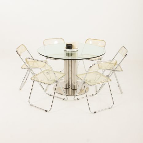 24249 Zestaw 6 składanych krzeseł Vintage -Plia- autorstwa Giancarlo Piretti dla Anonima Castelli, Włochy, lata 70. XX wieku 24249 Zestaw 6 składanych krzeseł Vintage -Plia- autorstwa Giancarlo Piretti dla Anonima Castelli, Włochy, lata 70. XX wieku