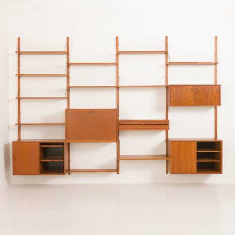 24250 Poul Cadovius four bay teak wall unit-8 24250 Poul Cadovius four bay teak wall unit-8