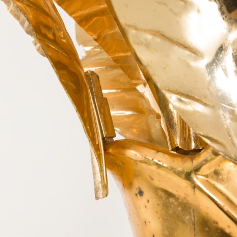24259 Mid century modern decorative solid brass palm in the style of Mison Jensen, France 1970s-7 24259 Mid century modern decorative solid brass palm in the style of Mison Jensen, France 1970s-7