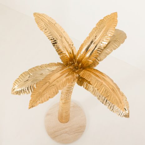 24259 Mid century modern decorative solid brass palm in the style of Mison Jensen, France 1970s-8 24259 Mid century modern decorative solid brass palm in the style of Mison Jensen, France 1970s-8