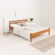 Danish mid century oak double bed by Hans Wegner for RY Mobler, 1970s