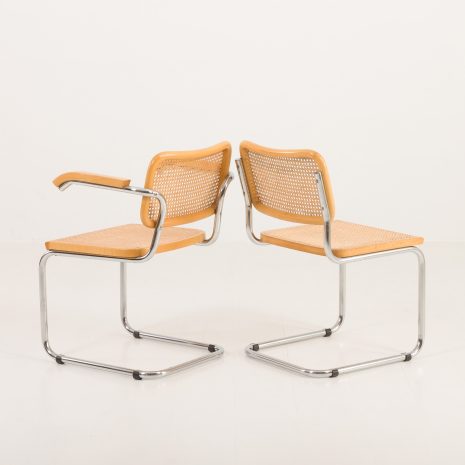 24284 Set of four Italian vitnage Cesca chairs by Marcel Breuer, 1970s-10 24284 Set of four Italian vitnage Cesca chairs by Marcel Breuer, 1970s-10