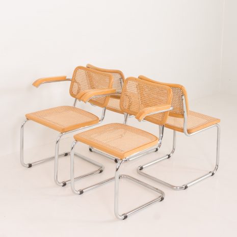 24284 Set of four Italian vitnage Cesca chairs by Marcel Breuer, 1970s-18 24284 Set of four Italian vitnage Cesca chairs by Marcel Breuer, 1970s-18
