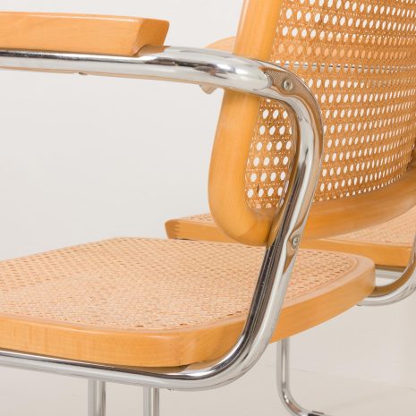 24284 Set of four Italian vitnage Cesca chairs by Marcel Breuer, 1970s-21 24284 Set of four Italian vitnage Cesca chairs by Marcel Breuer, 1970s-21