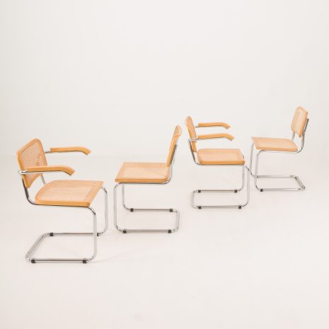 24284 Set of four Italian vitnage Cesca chairs by Marcel Breuer, 1970s-22 24284 Set of four Italian vitnage Cesca chairs by Marcel Breuer, 1970s-22