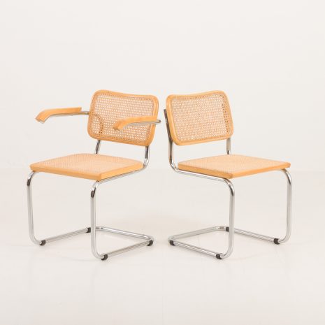24284 Set of four Italian vitnage Cesca chairs by Marcel Breuer, 1970s-4 24284 Set of four Italian vitnage Cesca chairs by Marcel Breuer, 1970s-4
