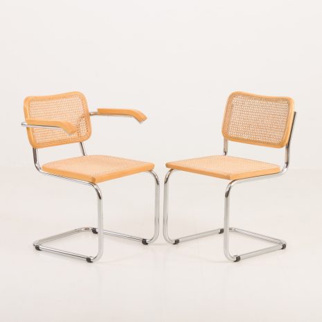 24284 Set of four Italian vitnage Cesca chairs by Marcel Breuer, 1970s-6 24284 Set of four Italian vitnage Cesca chairs by Marcel Breuer, 1970s-6
