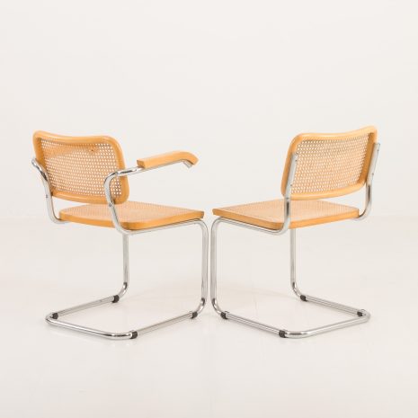 24284 Set of four Italian vitnage Cesca chairs by Marcel Breuer, 1970s-8 24284 Set of four Italian vitnage Cesca chairs by Marcel Breuer, 1970s-8