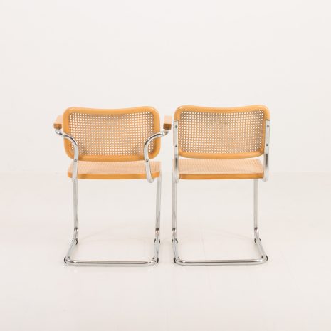 24284 Set of four Italian vitnage Cesca chairs by Marcel Breuer, 1970s-9 24284 Set of four Italian vitnage Cesca chairs by Marcel Breuer, 1970s-9