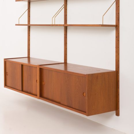 24286 Preben Sorensen two bay teak wall unit-12 24286 Preben Sorensen two bay teak wall unit-12