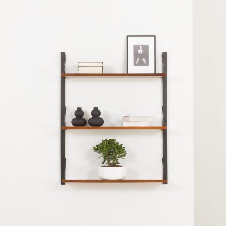 23089 Set of 3 Poul Cadovius vintage walnut shelves, Denmark , 1960s-1 23089 Set of 3 Poul Cadovius vintage walnut shelves, Denmark , 1960s-1