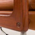 23452 Arne Vodder executive desk chair for Sibast in rosewood and light brown leather, Denmark 1960s-21