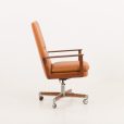 23452 Arne Vodder executive desk chair for Sibast in rosewood and light brown leather, Denmark 1960s-5