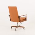 23452 Arne Vodder executive desk chair for Sibast in rosewood and light brown leather, Denmark 1960s-6