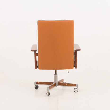 23452 Arne Vodder executive desk chair for Sibast in rosewood and light brown leather, Denmark 1960s-7 23452 Arne Vodder executive desk chair for Sibast in rosewood and light brown leather, Denmark 1960s-7
