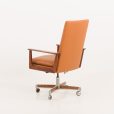 23452 Arne Vodder executive desk chair for Sibast in rosewood and light brown leather, Denmark 1960s-8