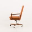 23452 Arne Vodder executive desk chair for Sibast in rosewood and light brown leather, Denmark 1960s-9